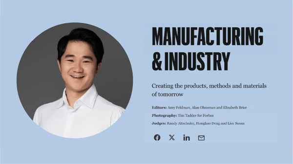 Justin Lu: Forbes 30 Under 30