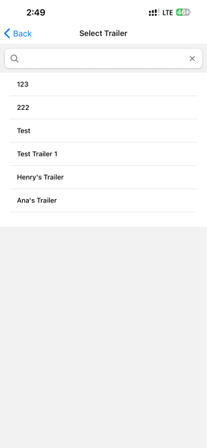 Select Trailer list with a search box
